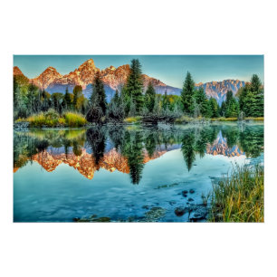 Schwabachers Landung und Biber-Teich Poster