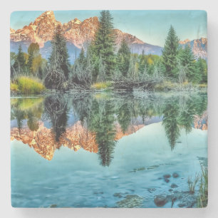 Schwabachers Landung und Biber-Teich Steinuntersetzer