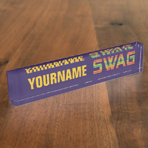 SCHWAG-individuelle Name Namensplakette