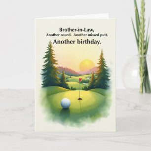 Schwager Lustiger Golf Geburtstag Verpasster Putt Karte