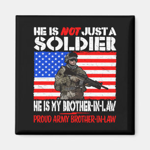 Schwager Soldat Stolz Armee Schwager Magnet