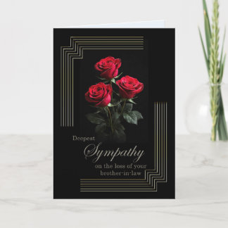 Schwager Sympathie-Rosen auf Schwarz Karte