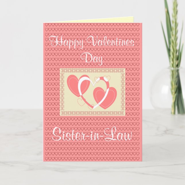 SCHWÄGERIN-VALENTINSTAG-KARTE FEIERTAGSKARTE (Vorderseite)