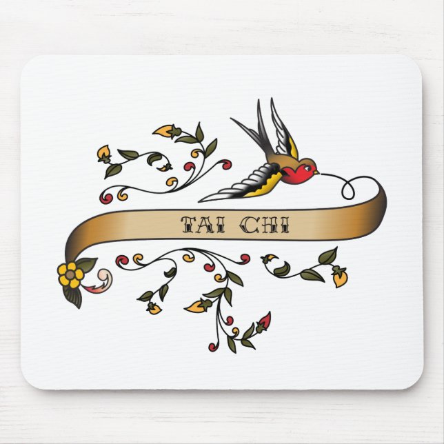 Schwalbe und Rolle mit Tai-Chi Mousepad (Vorne)