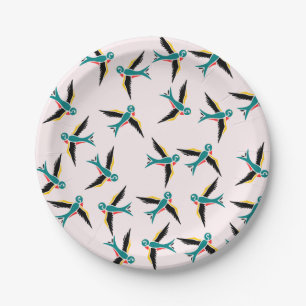 Schwalbe Vogelpapier-Teller Pappteller