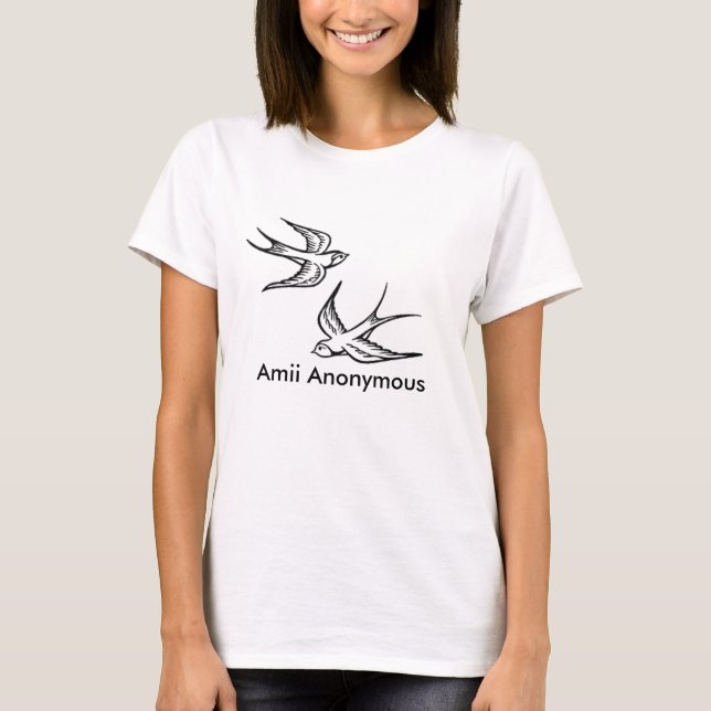 Schwalben, Amii anonym T-Shirt (Vorderseite)