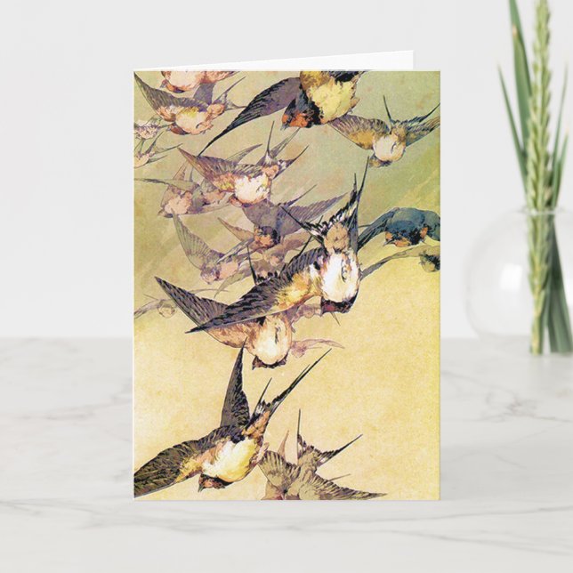 Schwalben Karte (Vorderseite)