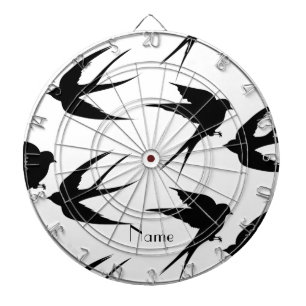 Schwalben Vögel Silhouetten Thunder_Cove Dartscheibe