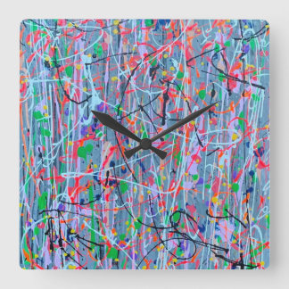 Schwalbenmauer Quadratische Wanduhr