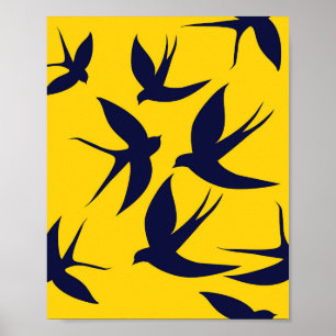Schwalbenposter Poster