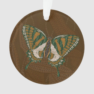 Schwalbenschwanz-Akrilikschmuck in Aboriginal-Desi Ornament