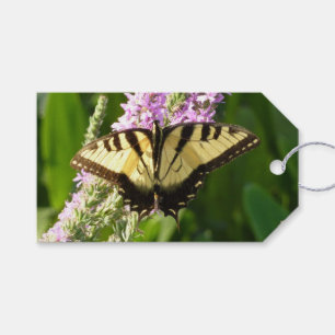 Schwalbenschwanz auf violetten Wildblumen Geschenkanhänger