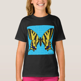 Schwalbenschwanz (lebendig) - Einfaches Mädchen-T- T-Shirt