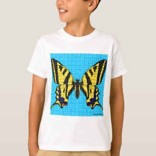 Schwalbenschwanz (weiß) - Jungen T-Shirt