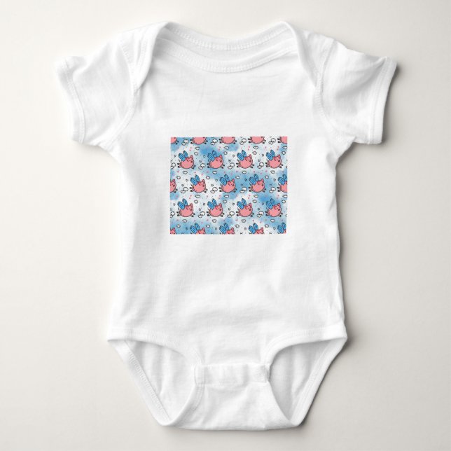 Schwallschweine Baby Strampler (Vorderseite)