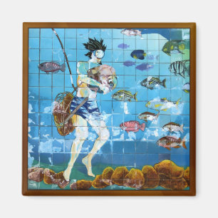 Schwamm-Taucher Magnet