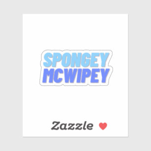 Schwammig McWipey Aufkleber