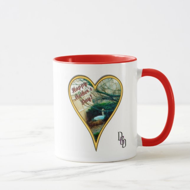 Schwan am Muttertag Tasse (Rechts)