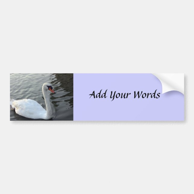 Schwan Autoaufkleber (Vorne)