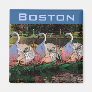 Schwan-Boots-Magnet Magnet
