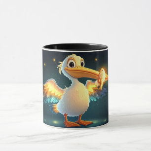Schwan Cartoon-Stil lebendig Cute Bunt Tasse