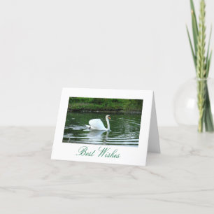 "SCHWAN, DER WÜRDEVOLL ÜBER SEE"/GLÜCKLICHEM BIRT KARTE