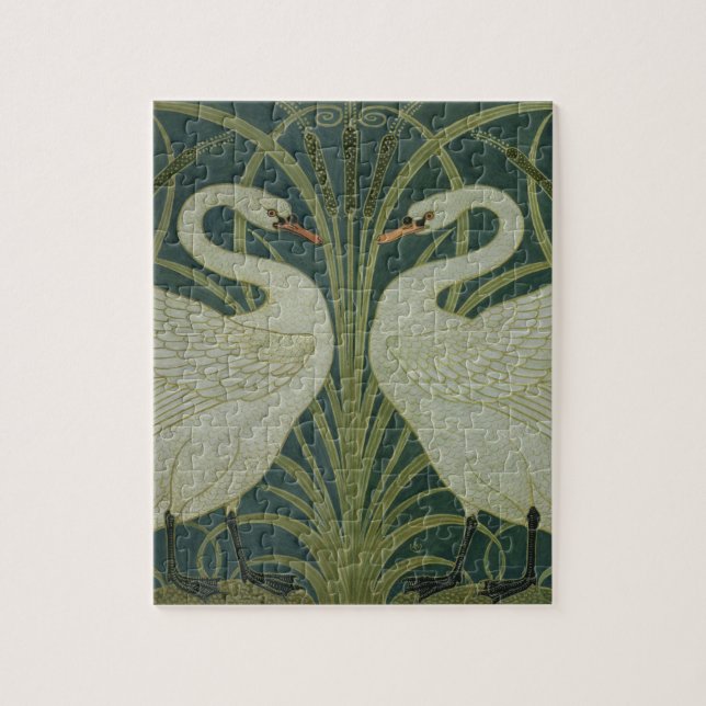 "Schwan-, Eile- und Iris" Tapetenentwurf (Vertikal)