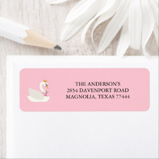 Schwan Eine kleine Prinzessin Rosa Baby Shower Adr