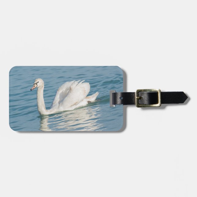 Schwan Gepäckanhänger (Vorderseite horizontal)