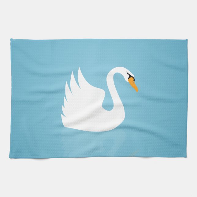 Schwan Geschirrtuch (Horizontal)