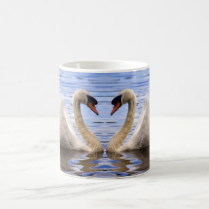 Schwan-Herz Kaffeetasse