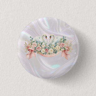 Schwan-Hochzeitsservietten Button
