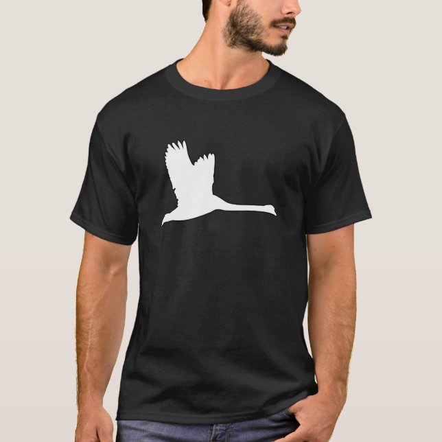 Schwan im Flug T-Shirt (Vorderseite)