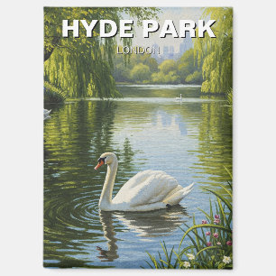Schwan im Hyde Park London Vereinigtes Königreich Magnet