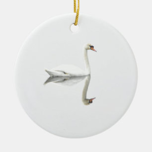 Schwan Keramik Ornament