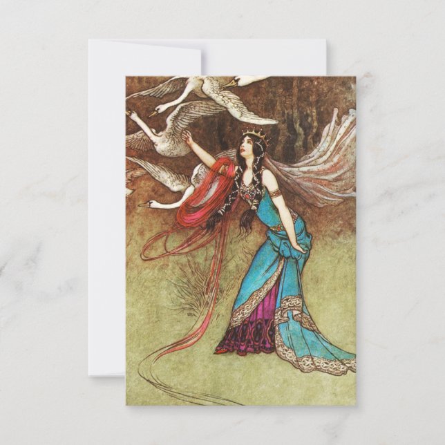 Schwan-Königin-Einladungen Einladung (Vorderseite)