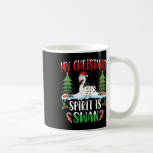 Schwan mit Weihnachtsmannmütze Xmas - Weihnachtsst Kaffeetasse