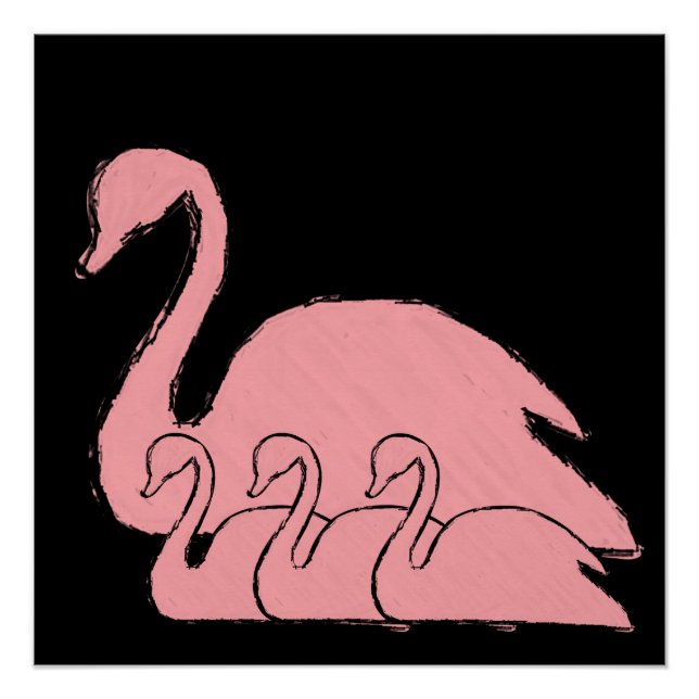 Schwan Poster (Vorderseite)