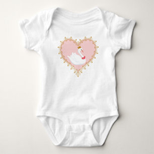 Schwan-Prinzessin Ballet Onsie Baby Strampler
