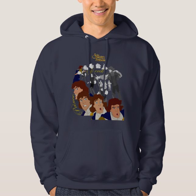 Schwan-Prinzessin Mens Two-sided Sketch Hoodie (Vorderseite)