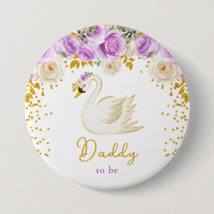 Schwan Purpur- und Goldrosen Bald Daddy Button
