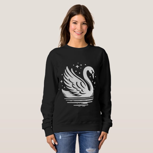 Schwan Sweatshirt (Vorne ganz)