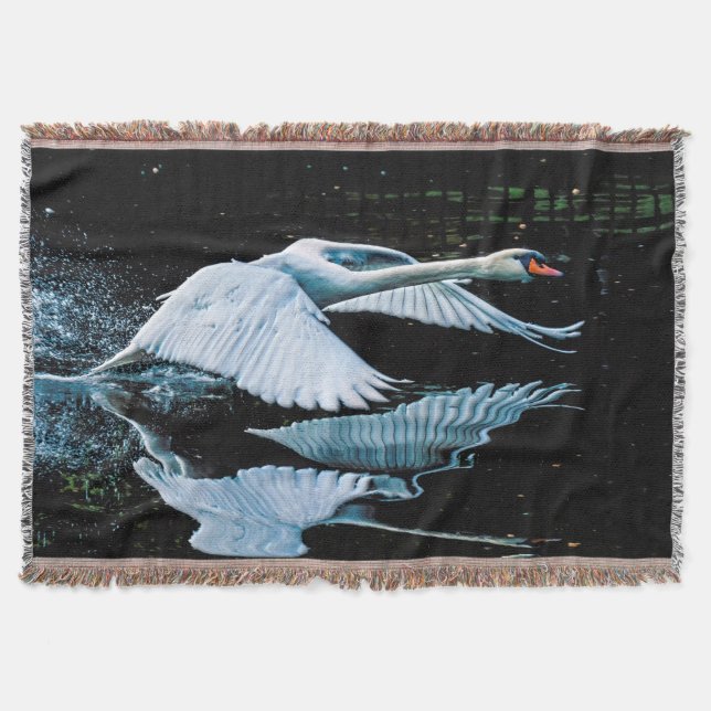 Schwan über Wasser fliegen Decke (Vorderseite)