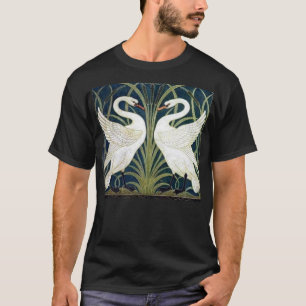 Schwan und Rush und Iris Tapeten T-Shirt