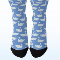 Schwan-Vogel-Muster Blau