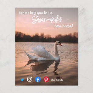 Schwan wunderbar großartig Immobilienmakler-Market Flyer