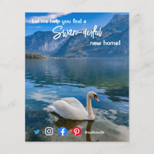 Schwan wunderschönes phantastisches Anwesen Agent  Flyer