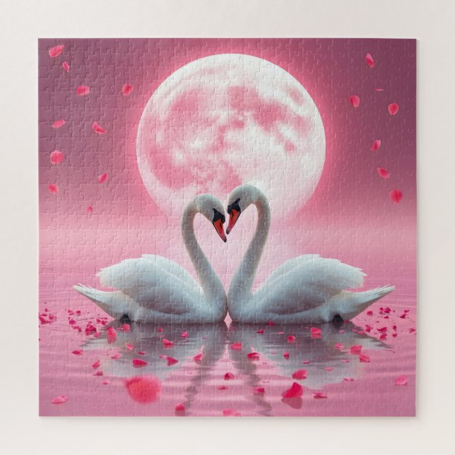 Schwäne am See (Vertikal)