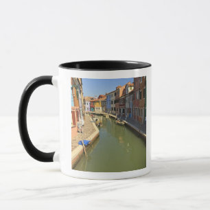Schwäne im Kanal, Burano-Insel, Venedig, Italien Tasse