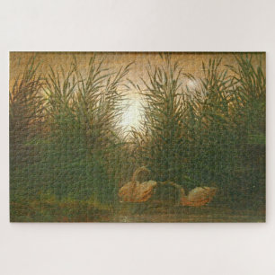 Schwäne in den Reeds von Caspar David Friedrich